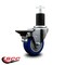 Service Caster 3.5'' Blue Poly Swivel 1-3/4'' Expanding Stem Caster with Brake SCC-EX20S3514-PPUB-BLUE-PLB-134 - alternate 4